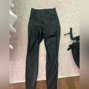 Zara leather pants